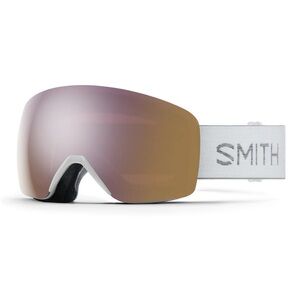 NEW SMITH SKYLINE Chromapop Lens Ski Snowboard Goggles Rose Gold White Mirror